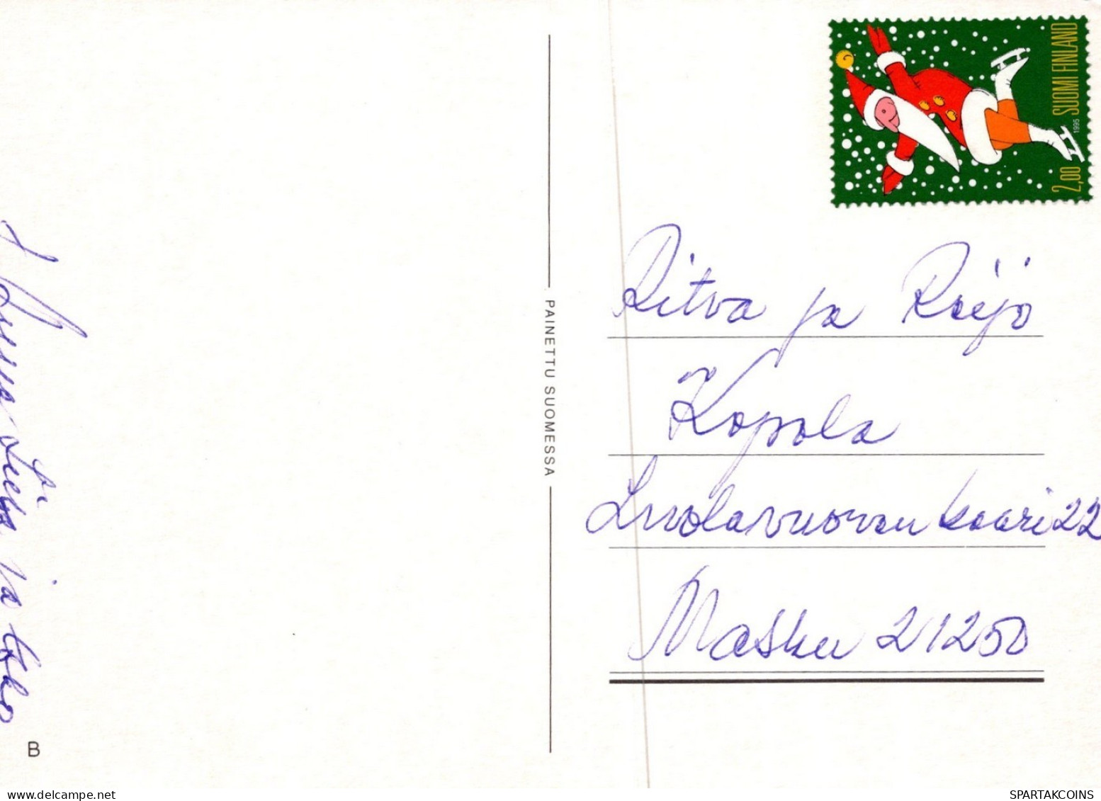 WEIHNACHTSMANN SANTA CLAUS KINDER WEIHNACHTSFERIEN Vintage Postkarte CPSM #PAK299.A - Santa Claus