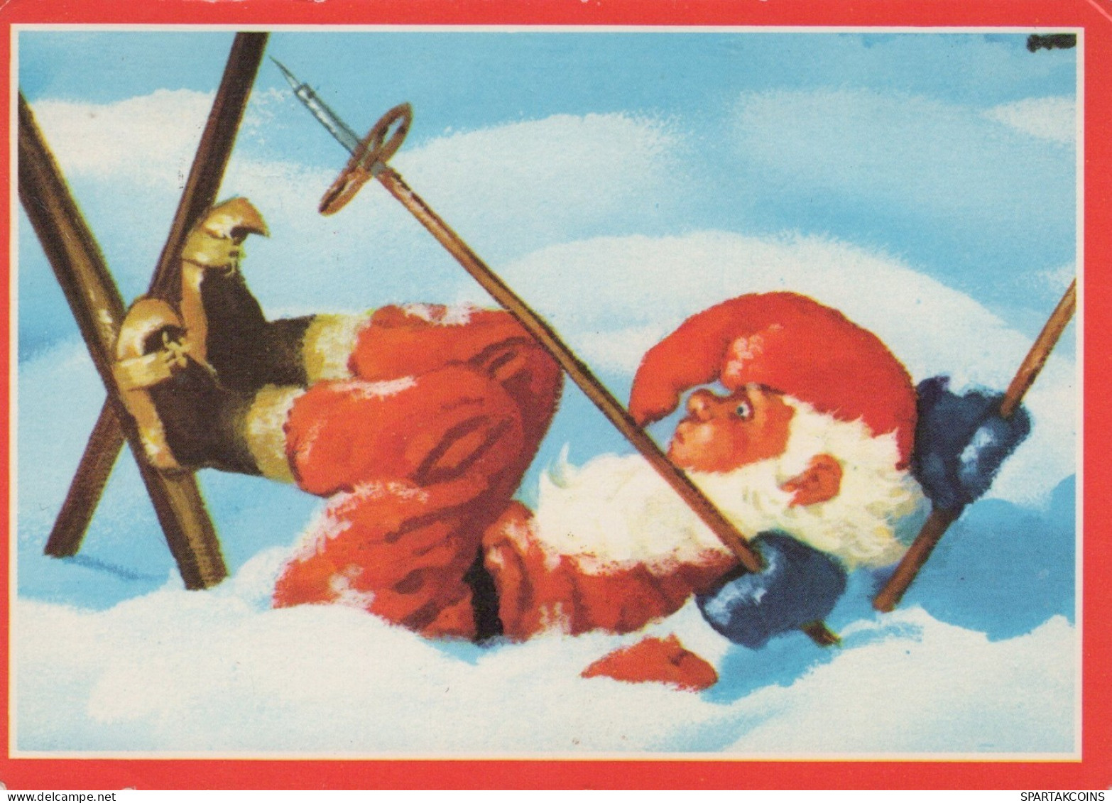 WEIHNACHTSMANN SANTA CLAUS WEIHNACHTSFERIEN Vintage Postkarte CPSM #PAK119.A - Santa Claus