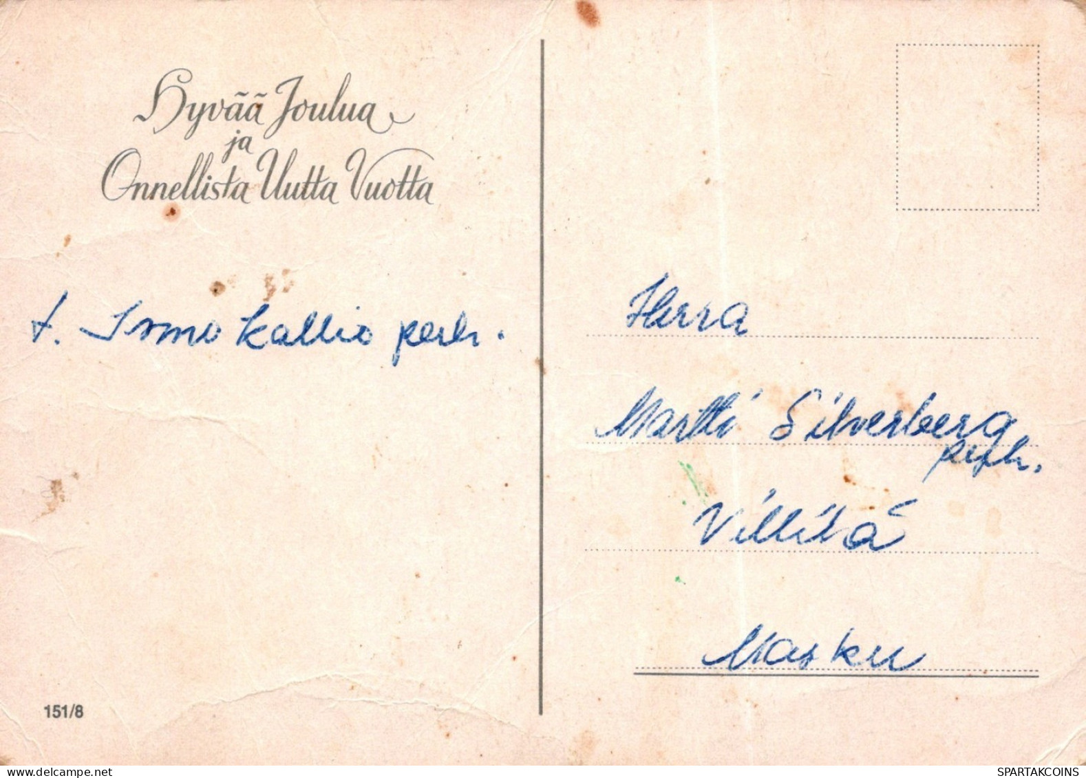 ÁNGEL NAVIDAD Vintage Tarjeta Postal CPSM #PAG929.A - Anges