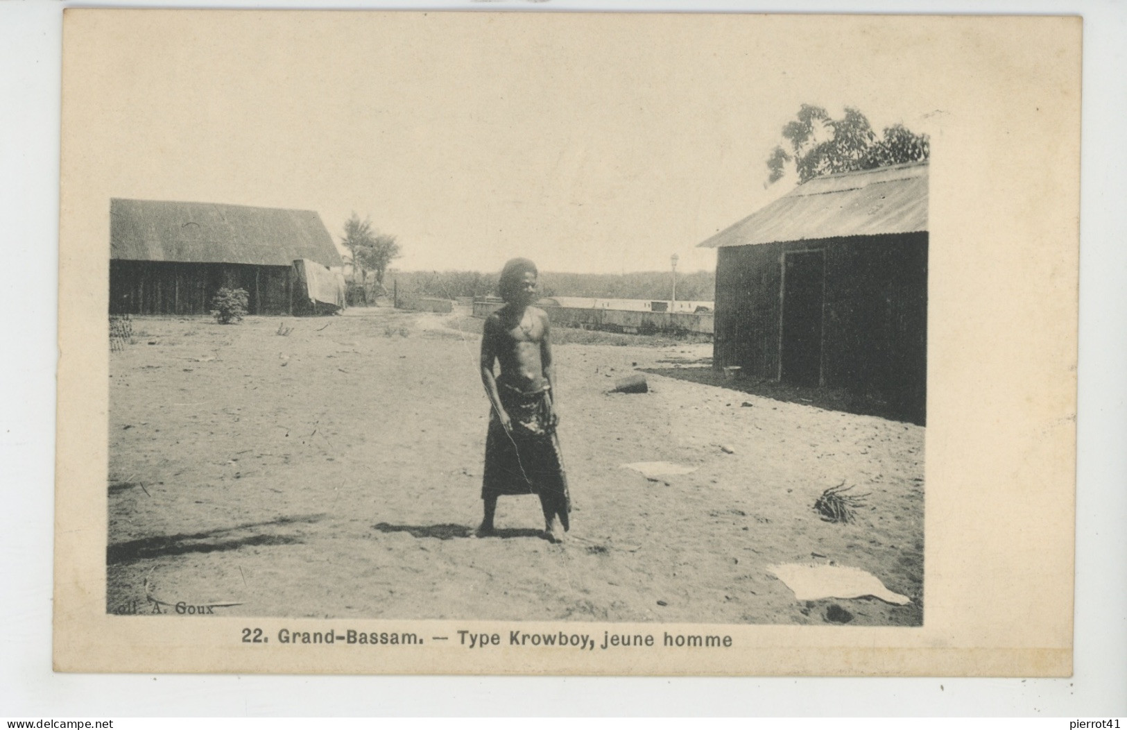 AFRIQUE - COTE D'IVOIRE - GRAND BASSAM - Type KROWBOY , Jeune Homme - Ivory Coast
