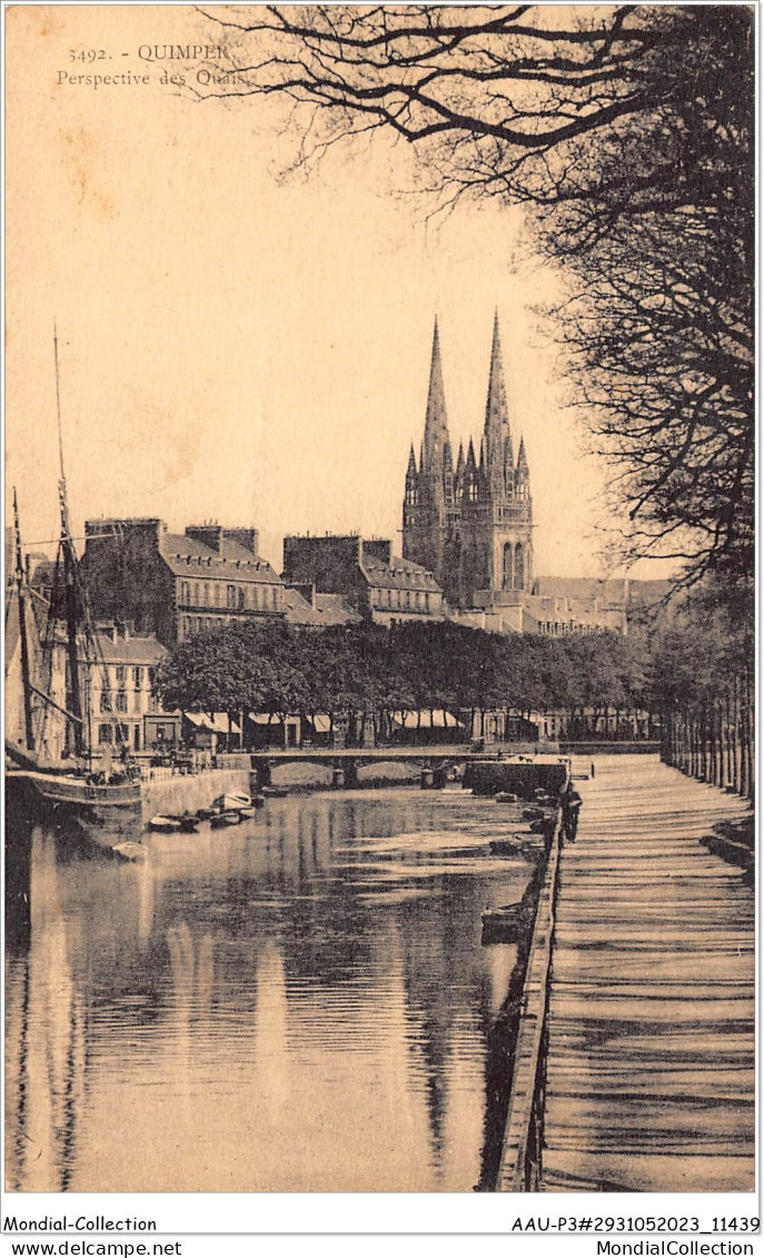 AAUP3-29-0227 - QUIMPER - Perspective Des Quais - Quimper