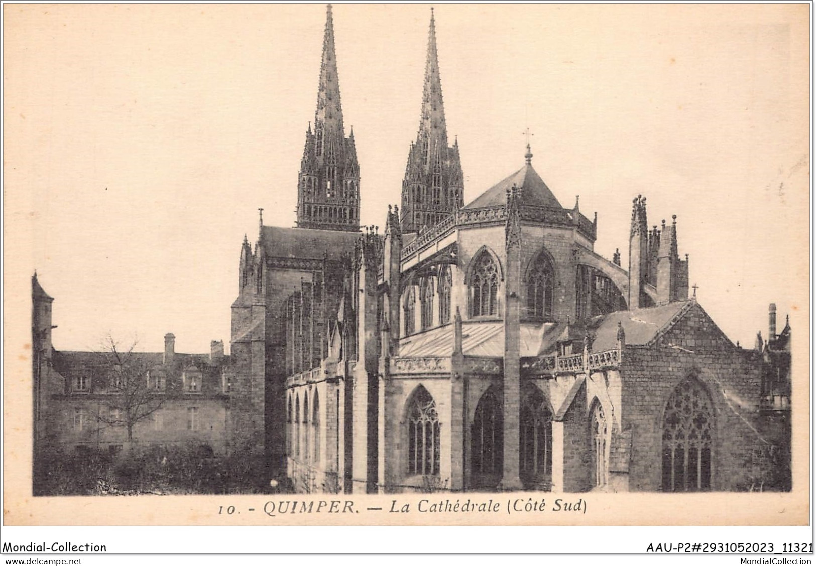 AAUP2-29-0168 - QUIMPER - La Cathedrale -Cote Sud  - Quimper