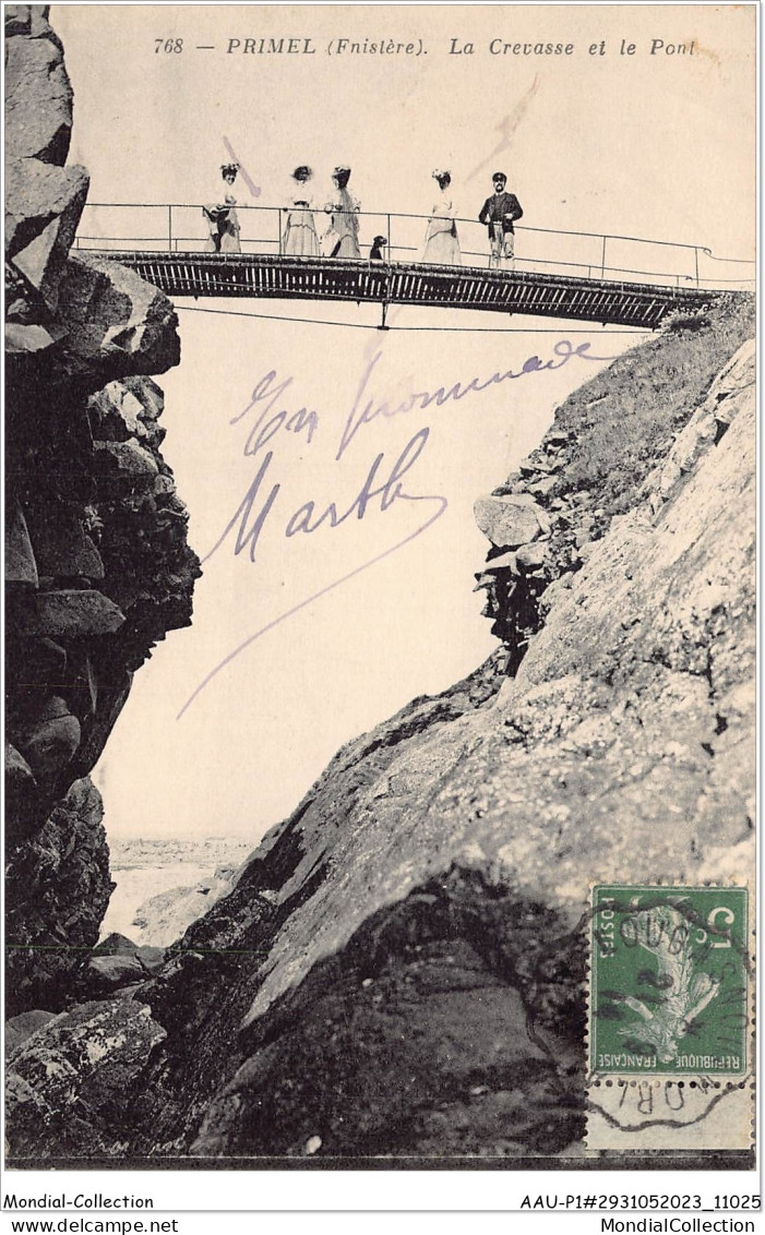 AAUP1-29-0021 - PRIMEL TREGASTEL - La Crevasse Et Le Pont - Primel