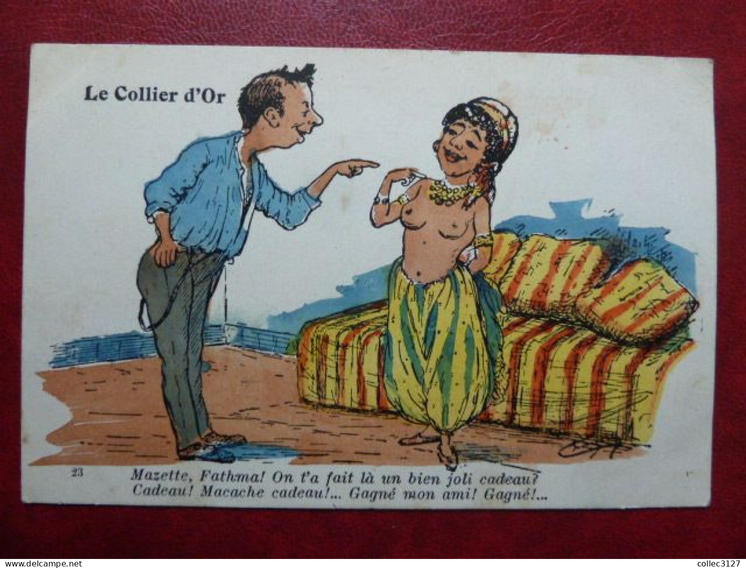 F23 - Algérie - Illustrateur Humoristique - Le Collier D'Or (prostituée) - Edition Chagny, Alger - Autres & Non Classés