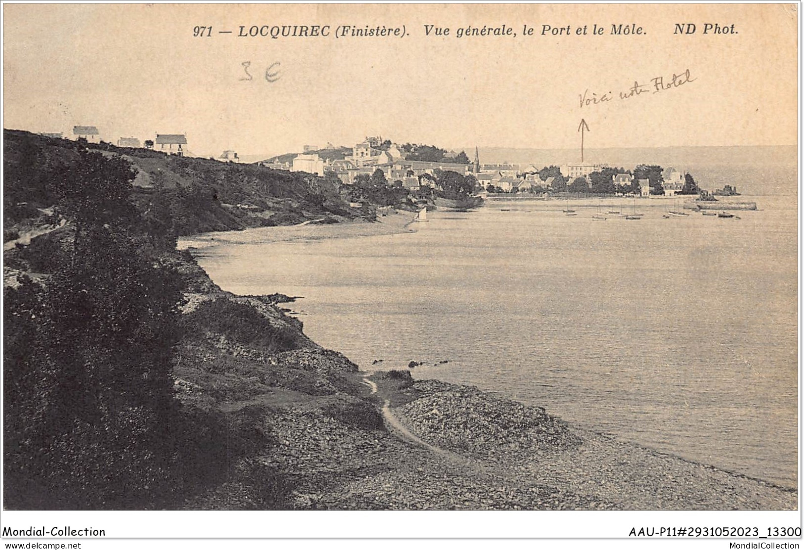AAUP11-29-1070 - LOCQUIREC - Vue Generale -Le Port Et Le Mole - Locquirec