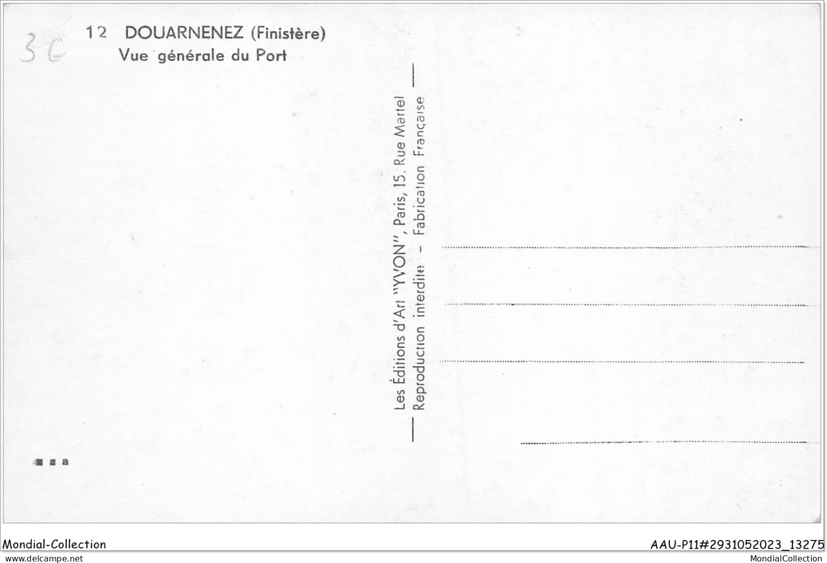 AAUP11-29-1057 - DOUARNENEZ - Vue Generale  Du Port  - Douarnenez