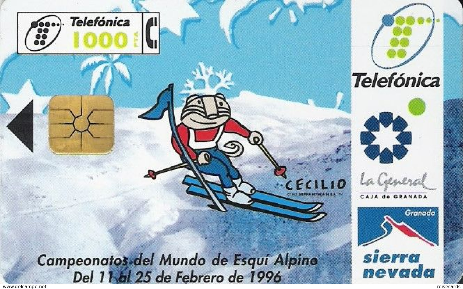 Spain: Telefonica - 1996 Campeonatos Del Mundo De Esqui Alpina - Emissions Privées