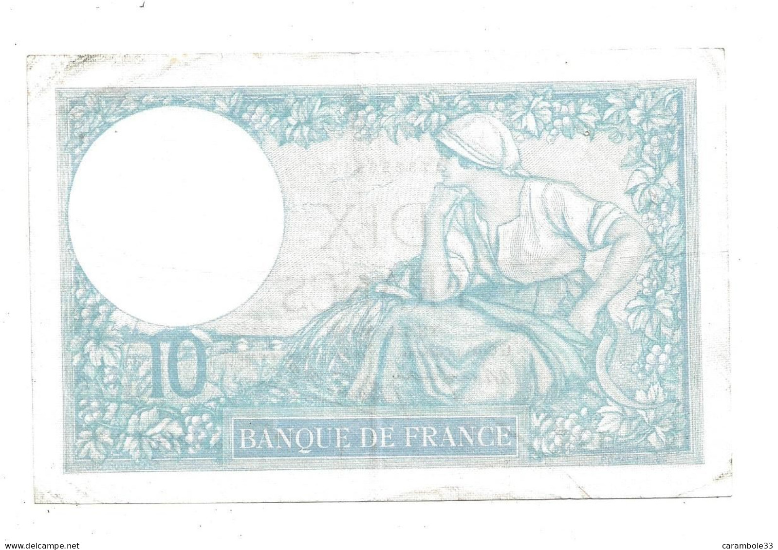 BILLET  FRANCE 1930   à  Voir BON état  (1720) - 10 F 1916-1942 ''Minerve''
