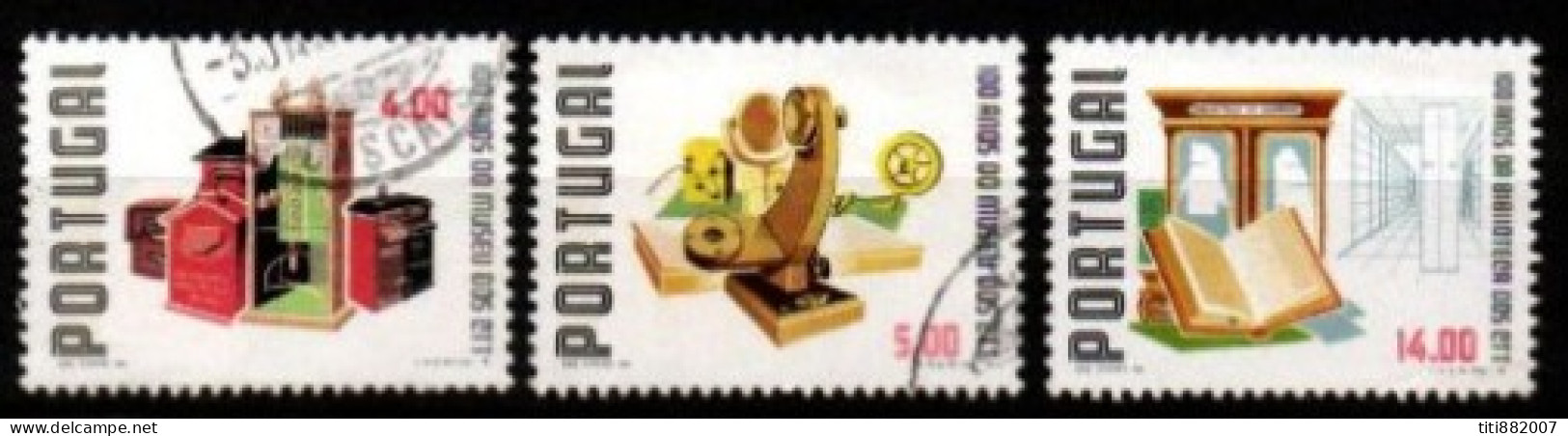 PORTUGAL    -   1978.    Y&T N° 1404 - 1405 -1407  Oblitérés  .  Musée De La Poste - Usado