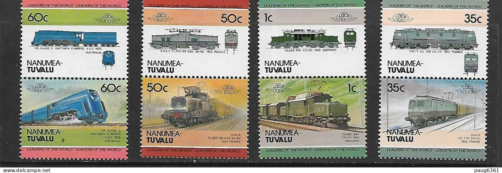 NANUMEA-TUVALU 1985 TRAINS  MICHEL N° NEUF MNH** - Treinen