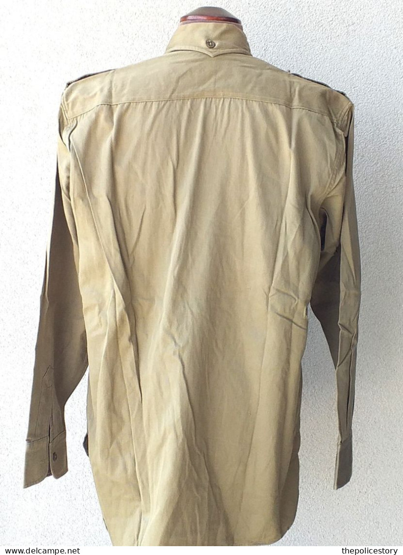 Camicia Kaki Esercito Italiano Primissimo Modello Anni '50 Originale Rara Tg. L - Uniforms