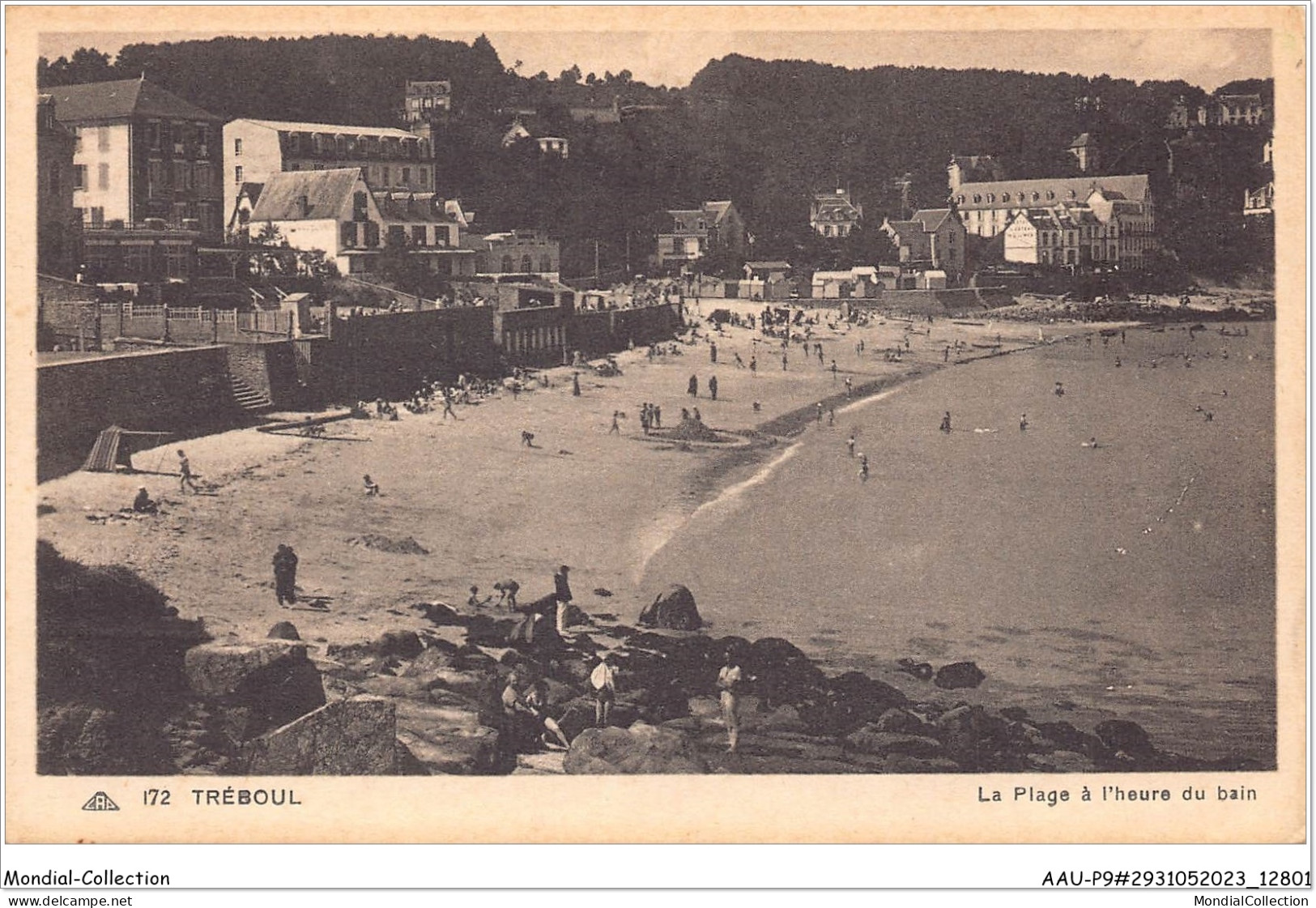 AAUP9-29-0822 - TREBOUL - La Plage A L'Heure Du Bain - Tréboul