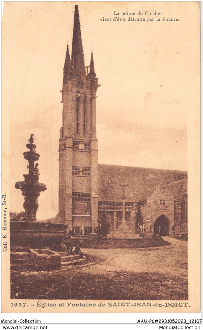 AAUP6-29-0562 - SAINT-JEAN-DU-DOIGT - Eglise Et Fontaine - Saint-Jean-du-Doigt