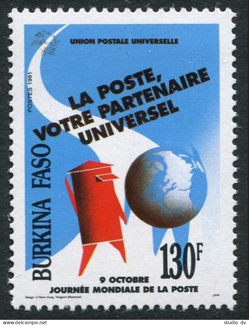 Burkina Faso 934, MNH. Michel 1260. World Post Day, 1991. - Burkina Faso (1984-...)