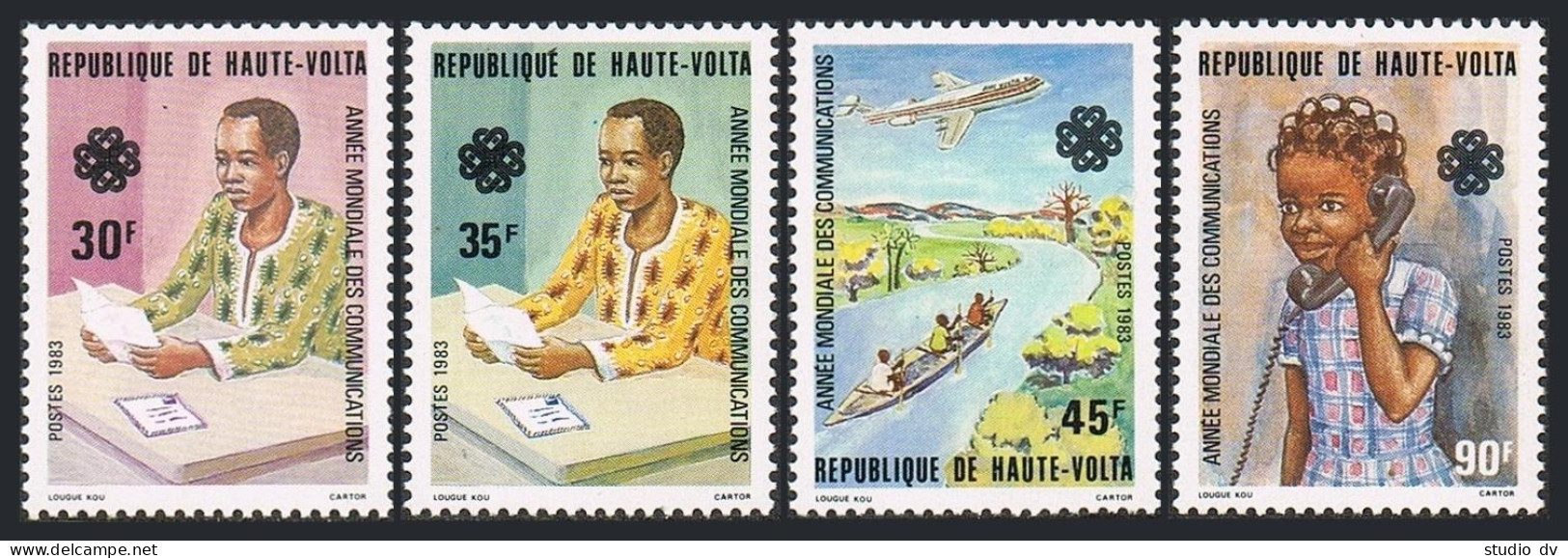 Burkina Faso 624-627, MNH. Michel 895-898. World Communications Year WCY-1983. - Burkina Faso (1984-...)