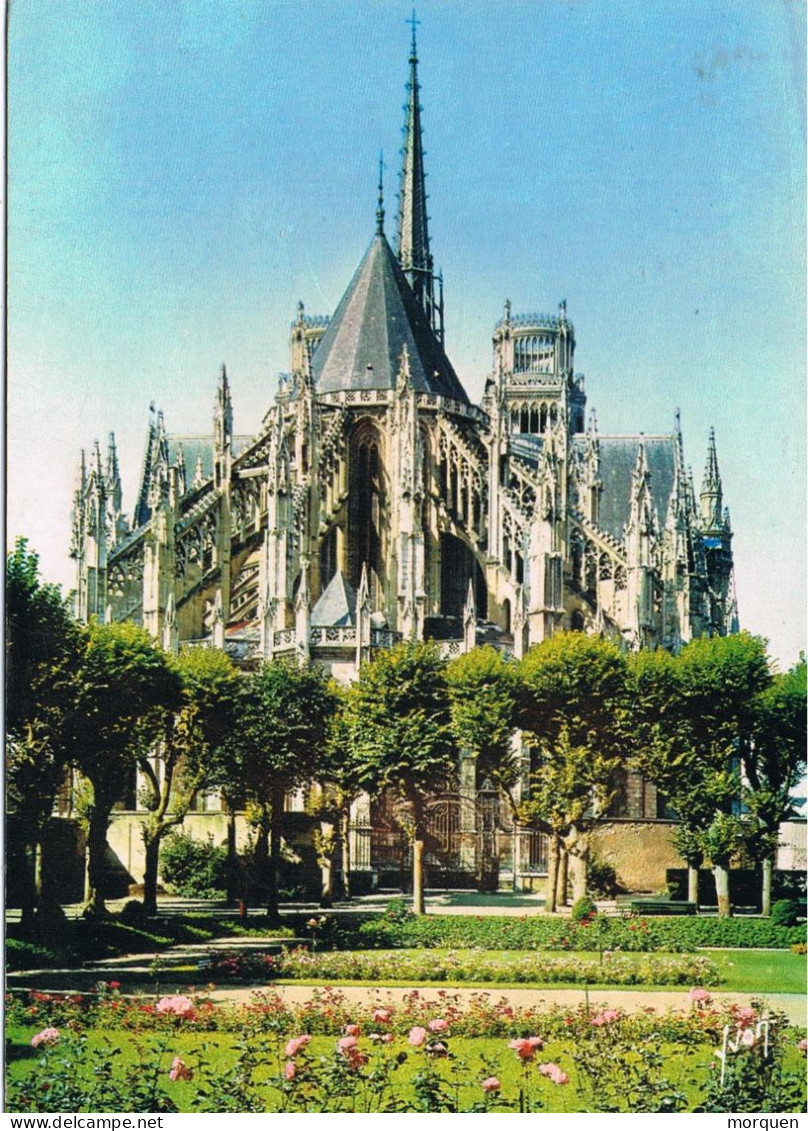 55161. Postal ORLEANS (Loiret)  1965. Lineal, Lineaire GARE ORLEANS, Ferrocarril. Cathedrale - Lettres & Documents