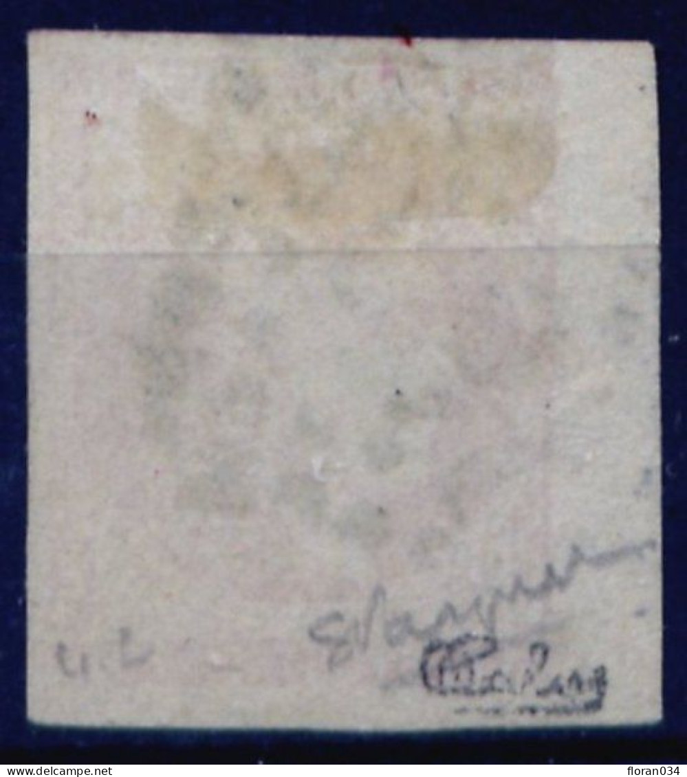 France N° 48 BdF Gauche Obl. GC - Signé Calves - Cote + 160 Euros - TTB Qualité - 1870 Bordeaux Printing