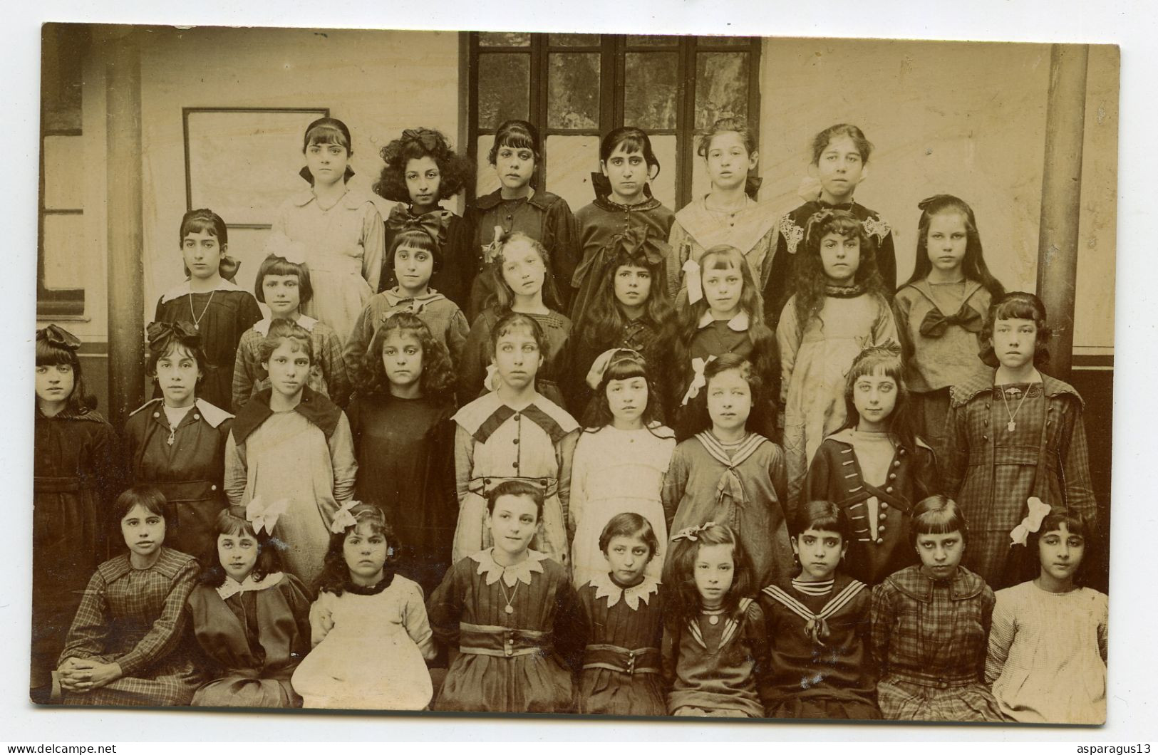 Bône école Caraman Carte Photo Scolaire Photographe Auguste Mamain Sétif Lot De 10 Cartes Photos - Kinderen