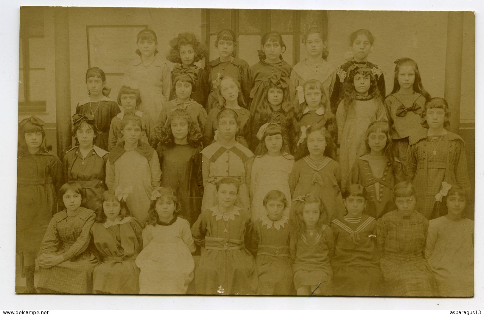 Bône école Caraman Carte Photo Scolaire Photographe Auguste Mamain Sétif Lot De 10 Cartes Photos - Enfants