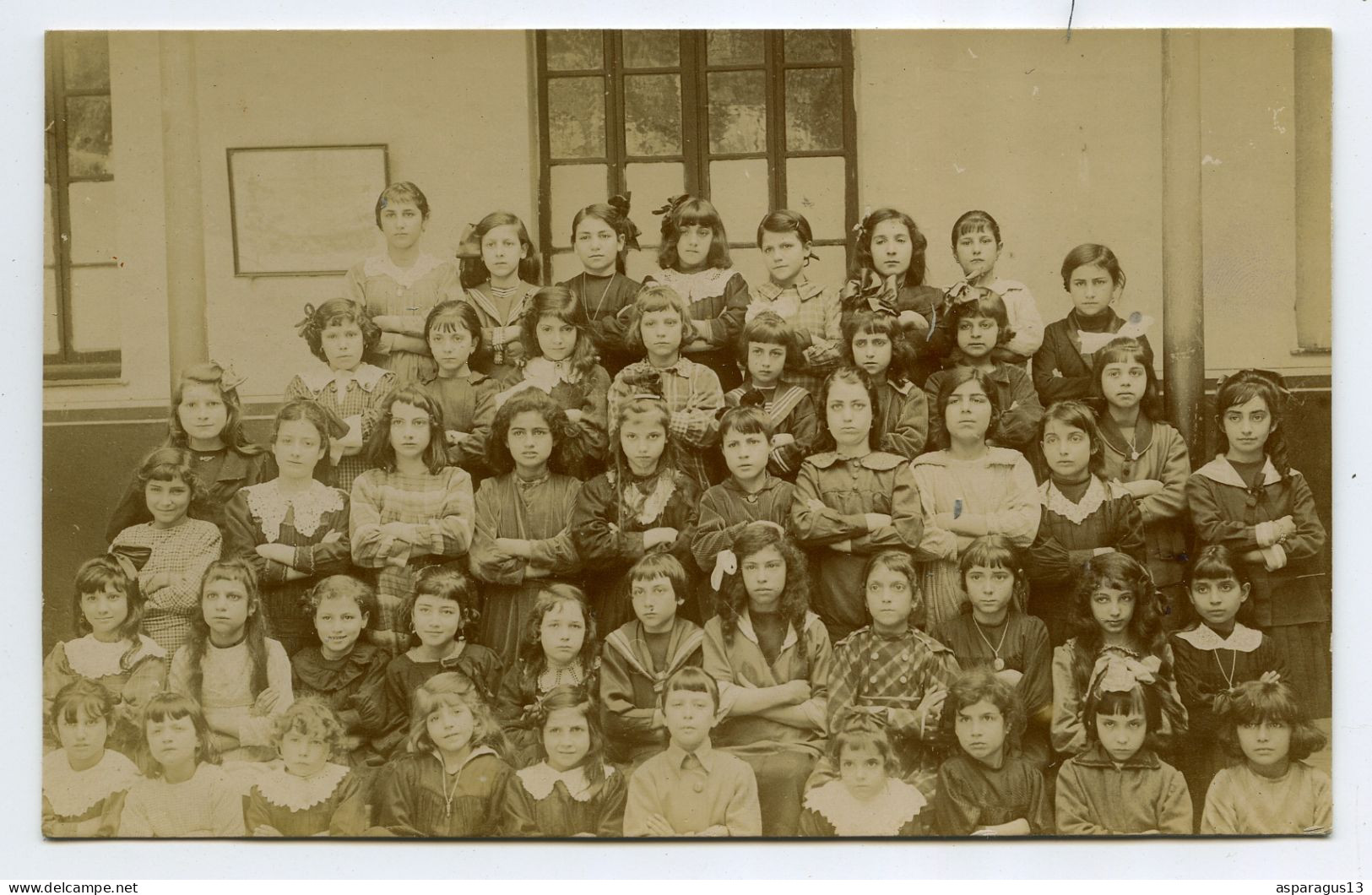 Bône école Caraman carte photo scolaire photographe Auguste Mamain Sétif lot de 10 cartes photos