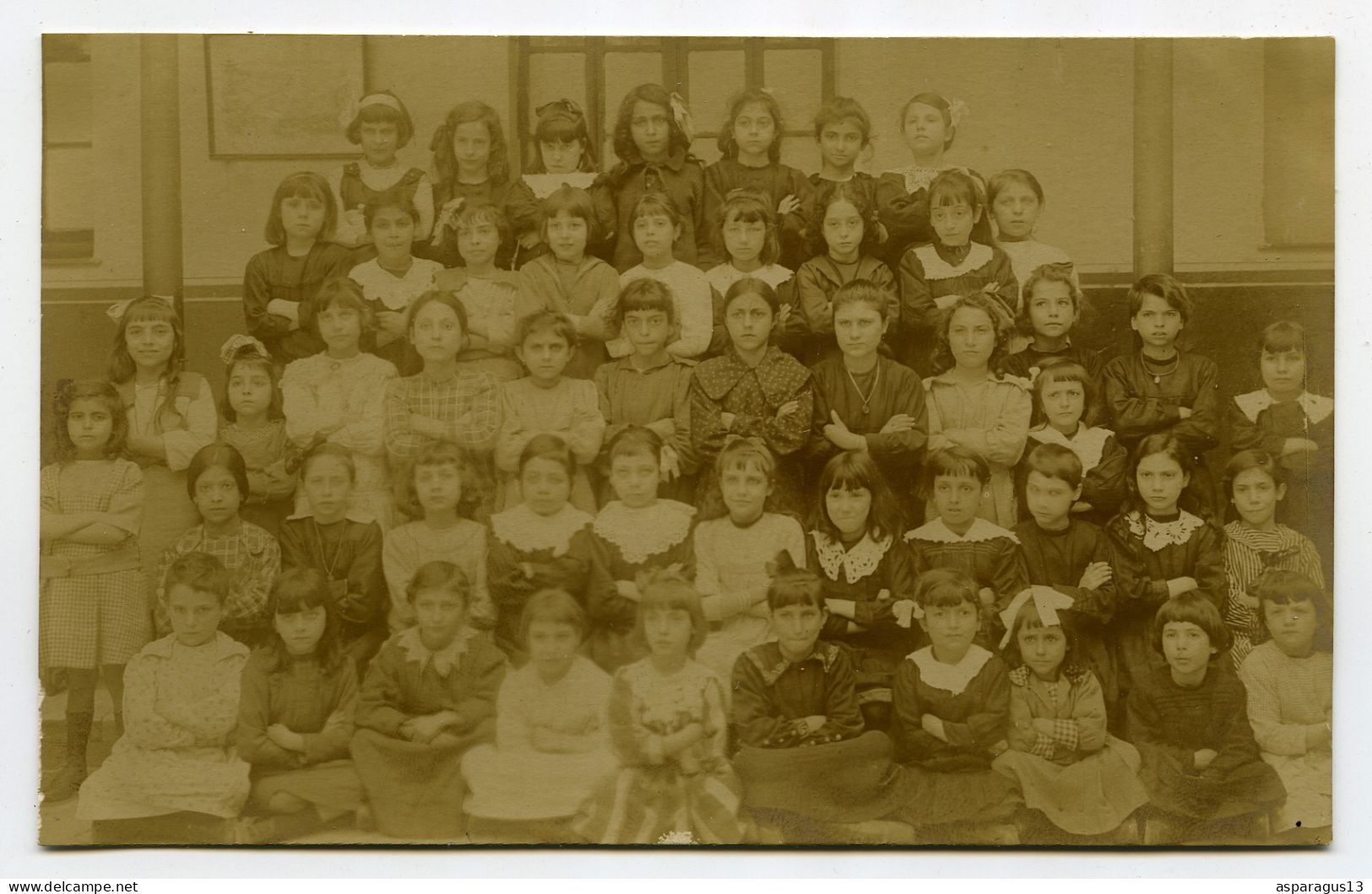 Bône école Caraman carte photo scolaire photographe Auguste Mamain Sétif lot de 10 cartes photos