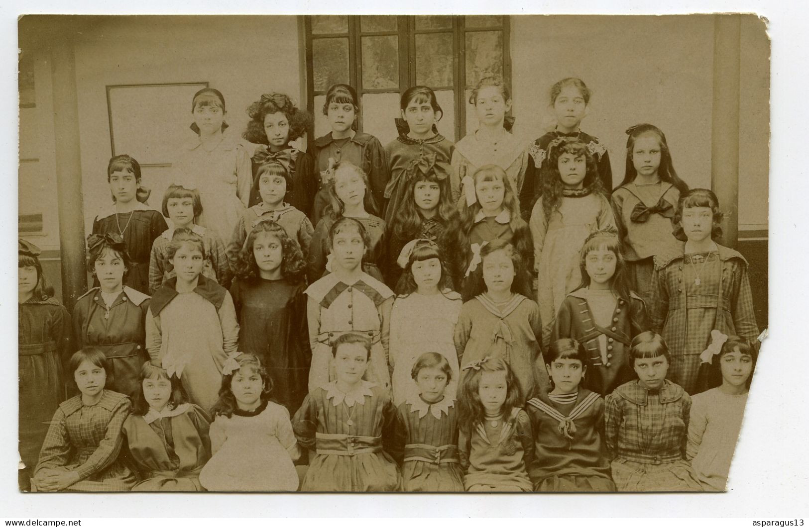 Bône école Caraman carte photo scolaire photographe Auguste Mamain Sétif lot de 10 cartes photos