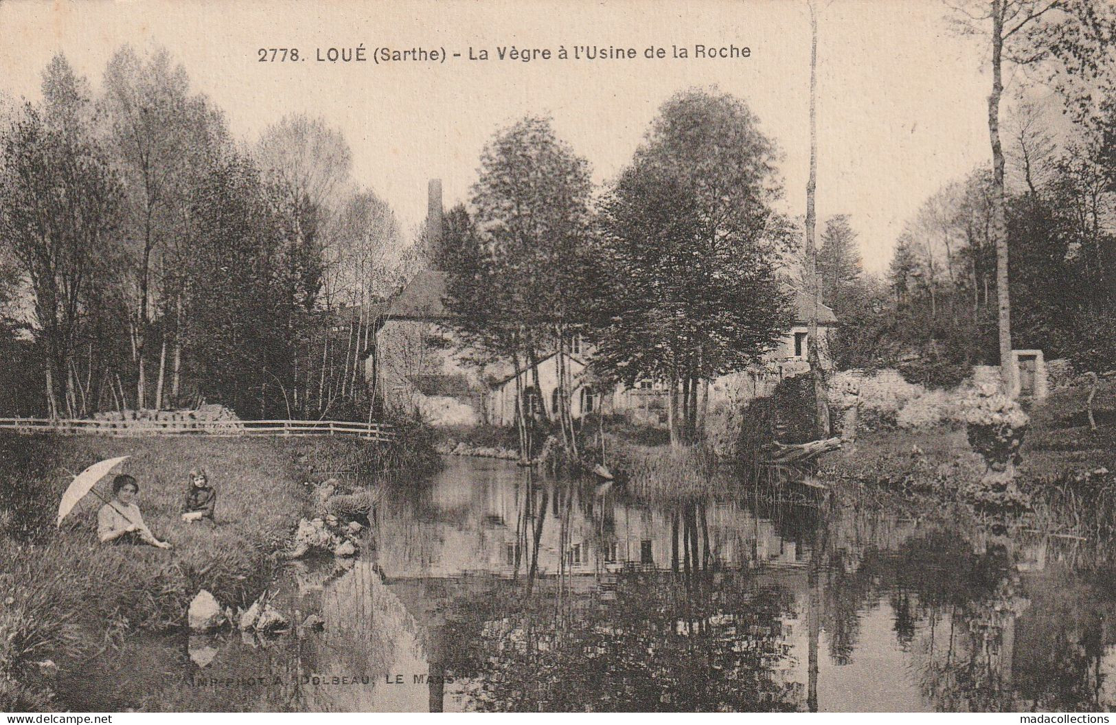 Loué (72 - Sarthe) La Vègre à L'Usine De La Roche - Loue