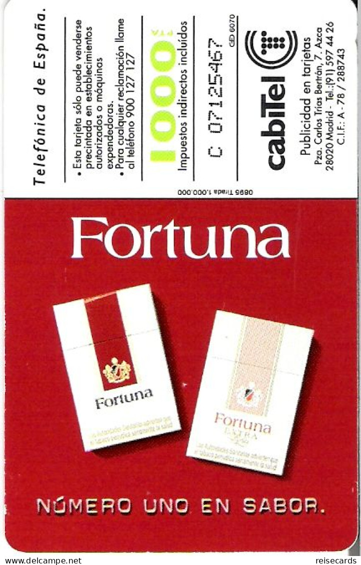 Spain: Telefonica - 1995 Fortuna Sabe A - Privé-uitgaven