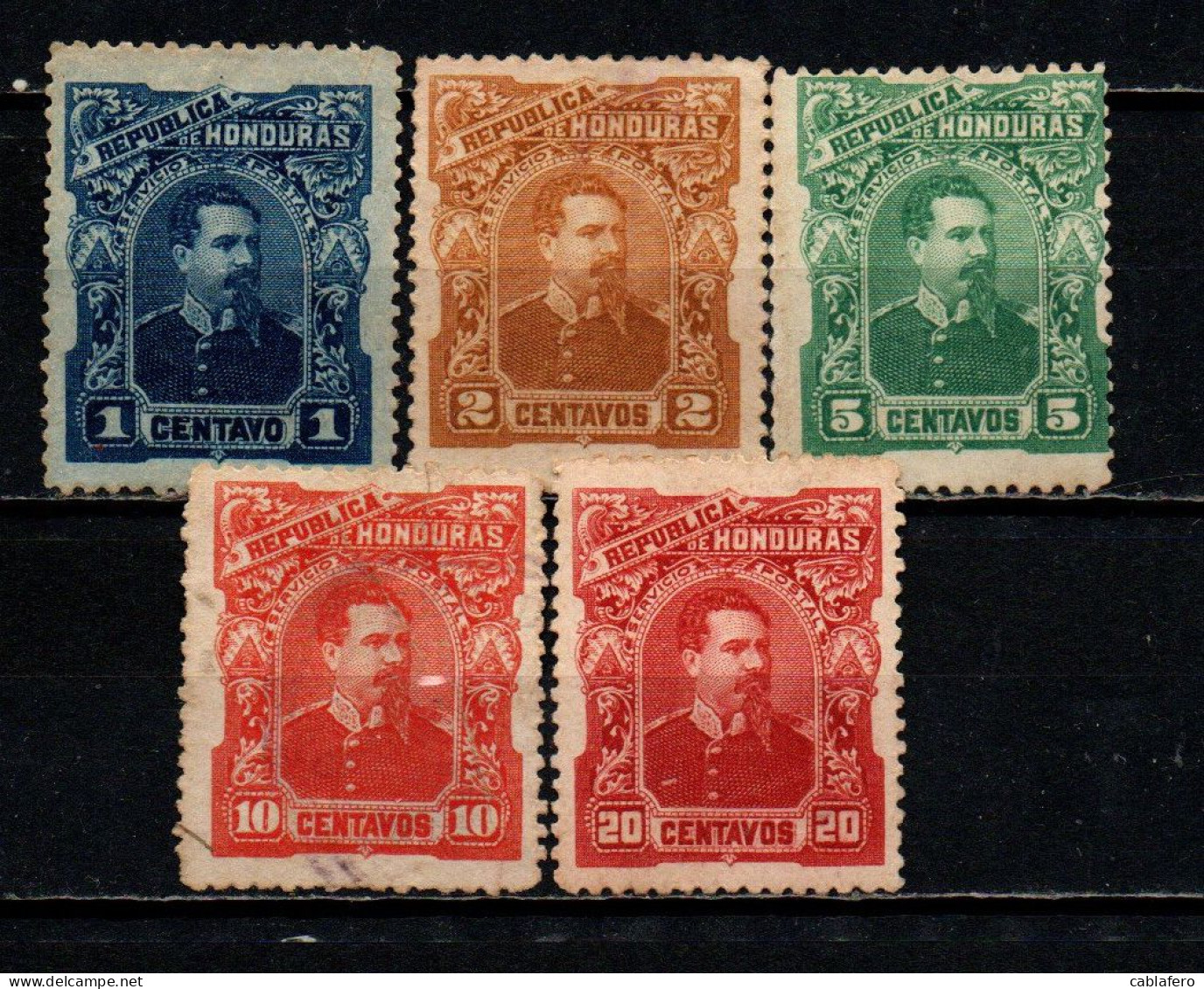 HONDURAS - 1891 - PRESIDENTE LUIS BOGRAN - USATO - Honduras