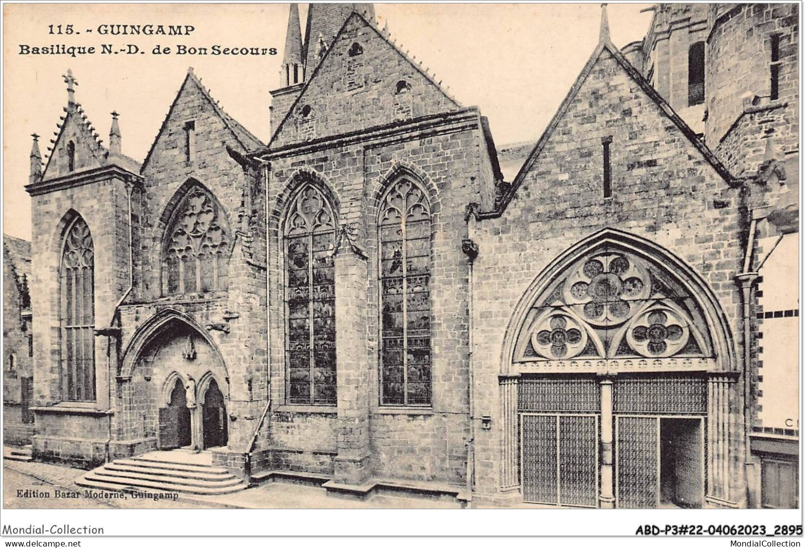 ABDP3-22-0195 - GUINGAMP - Basilique Notre Dame De Bon Secours - Guingamp