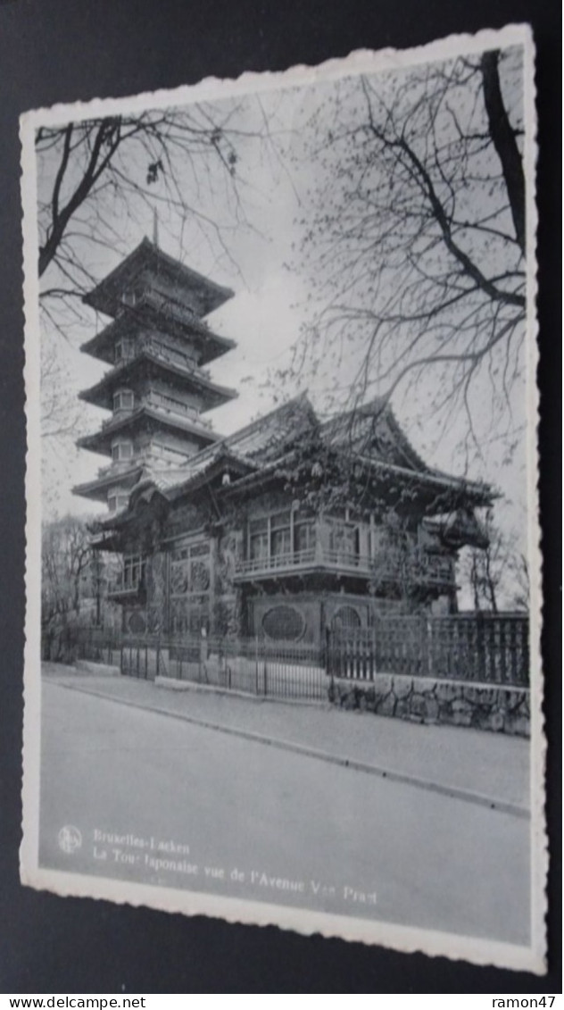 Bruxelles-Laeken - La Tour Japonaise Vue De L'Avenue Van Praet - Ern. Thill, Bruxelles, Bromurite, N° 37 - Laeken