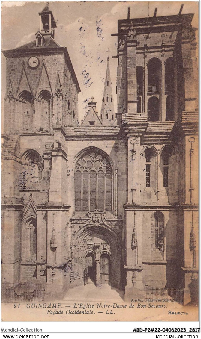 ABDP2-22-0156 - GUINGAMP - Eglise Notre Dame De Bon Secour - Guingamp