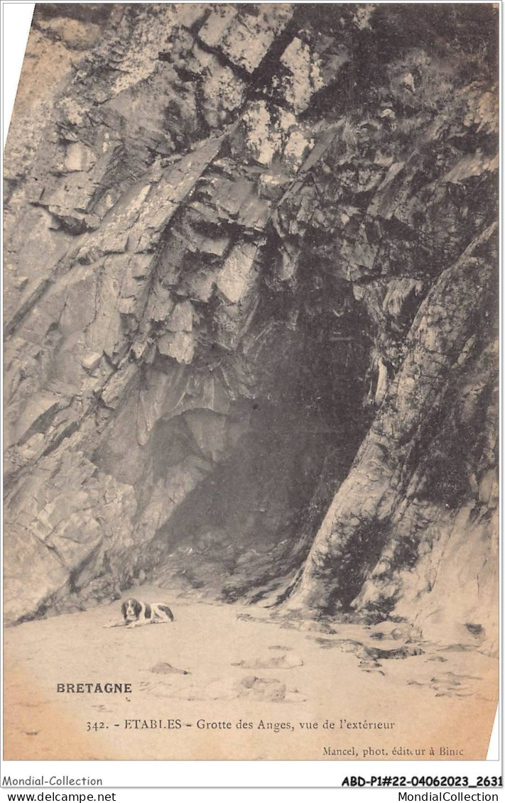 ABDP1-22-0063 - ETABLES - Grotte Des Anges Vue De L'Exterieur - Etables-sur-Mer