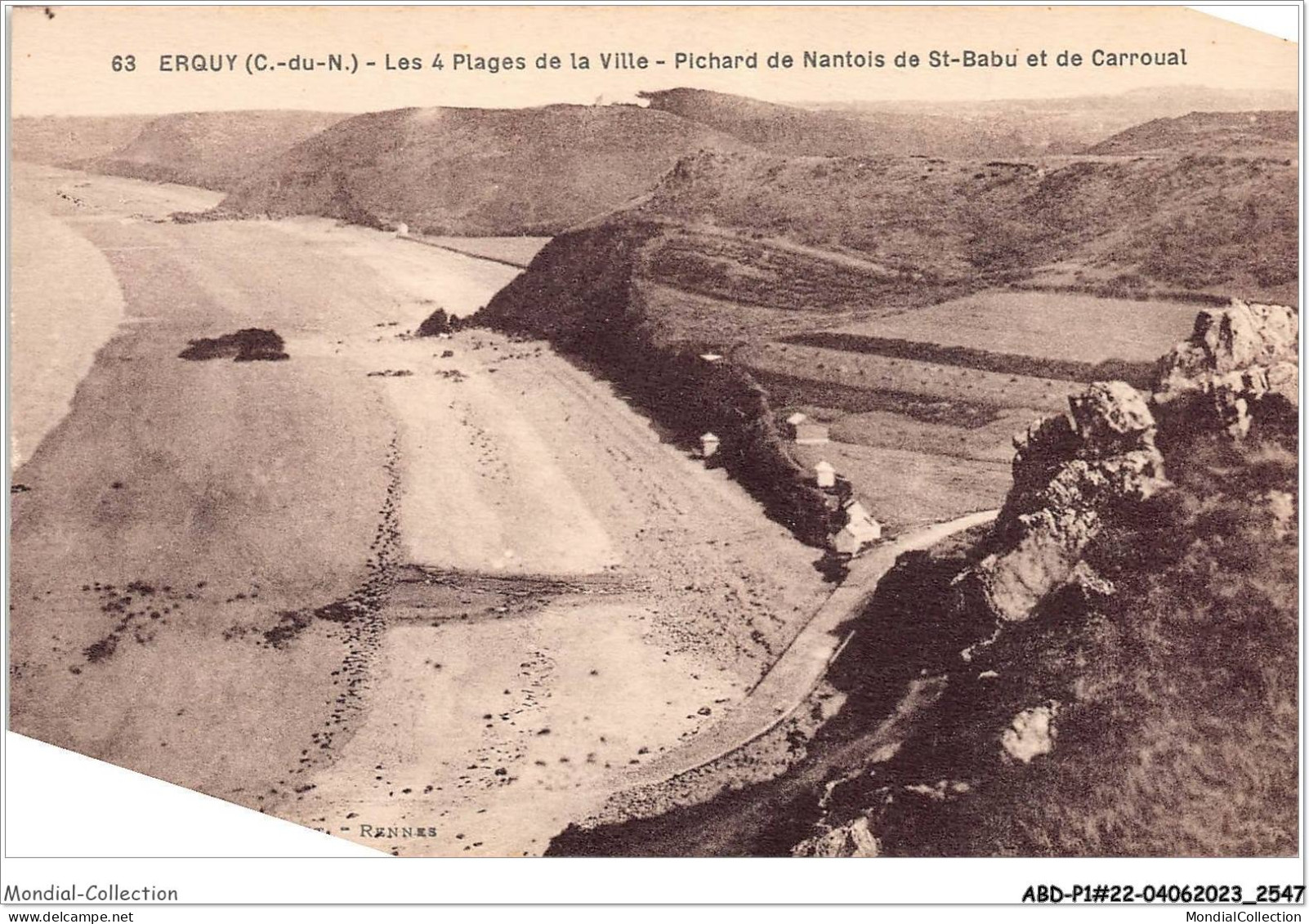 ABDP1-22-0021 - ERQUY - Les 4 Plages De La Ville - Pichard De Nantois De St Babu Et De Carroual - Erquy