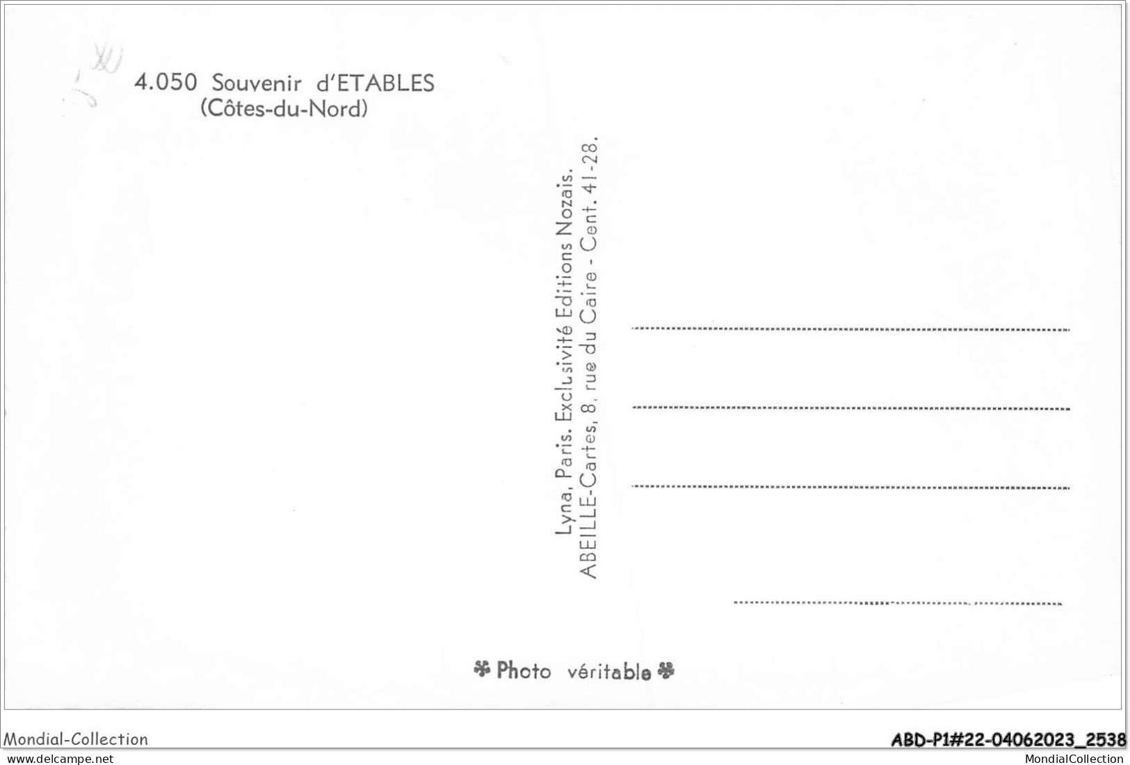 ABDP1-22-0016 - Souvenir D'ETABLES  - Etables-sur-Mer