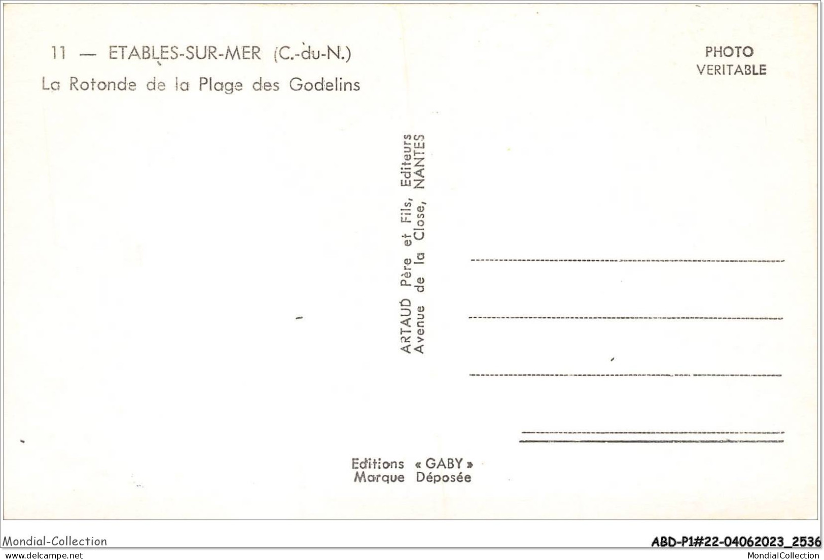 ABDP1-22-0015 - ETABLES Su Mer - La Rotonde De La Plage Des Godelins - Etables-sur-Mer