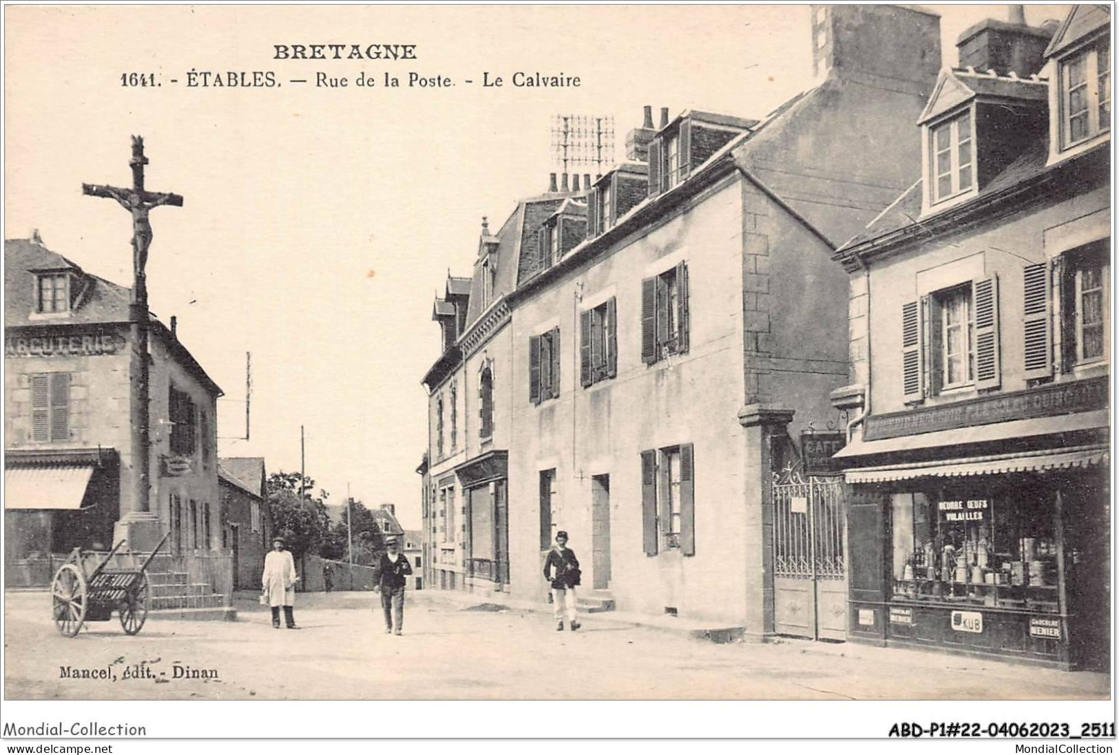 ABDP1-22-0003 - Bretagne - ETABLES - Rue De La Poste - Le Calvaire - Etables-sur-Mer