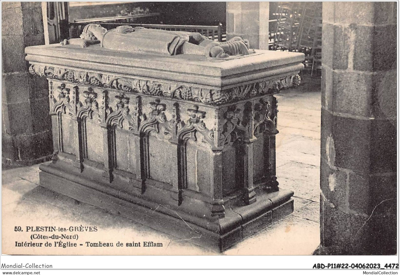 ABDP11-22-0994 - PLESTIN LES GREVES - Interieur De L'Eglise - Tombeau De Saint Efflam  - Plestin-les-Greves