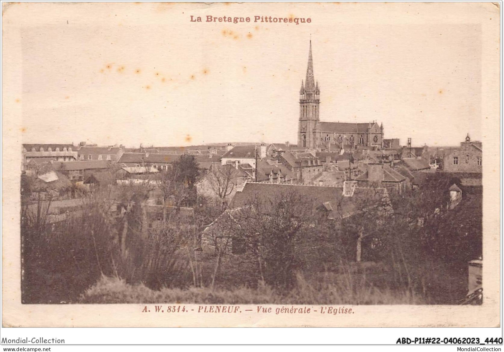 ABDP11-22-0978 - PLENEUF - Vue Generale - L'Eglise - Pléneuf-Val-André