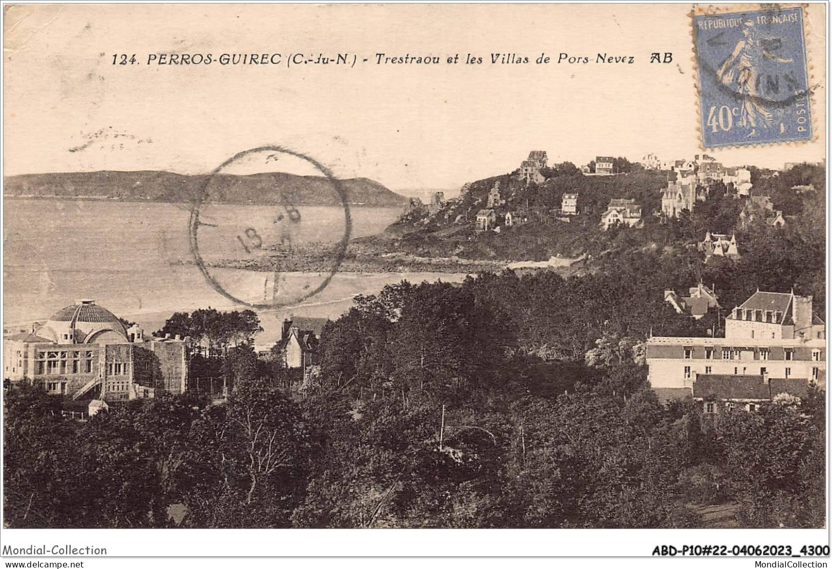 ABDP10-22-0908 - PERROS GUIREC - Trestraou Et Les Villas De Pors Nevez - Perros-Guirec