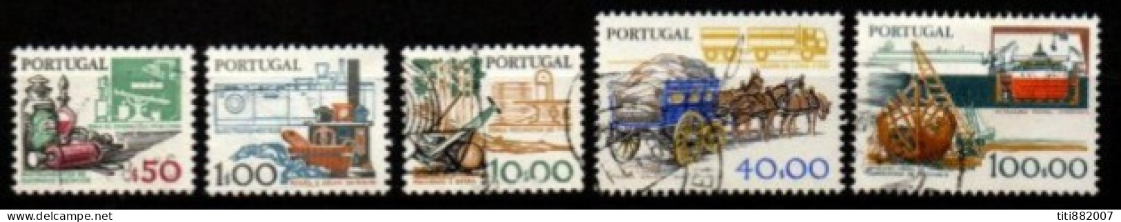 PORTUGAL    -   1979.    Y&T N° 1408 à 1412  Oblitérés.    Série Complète. - Oblitérés
