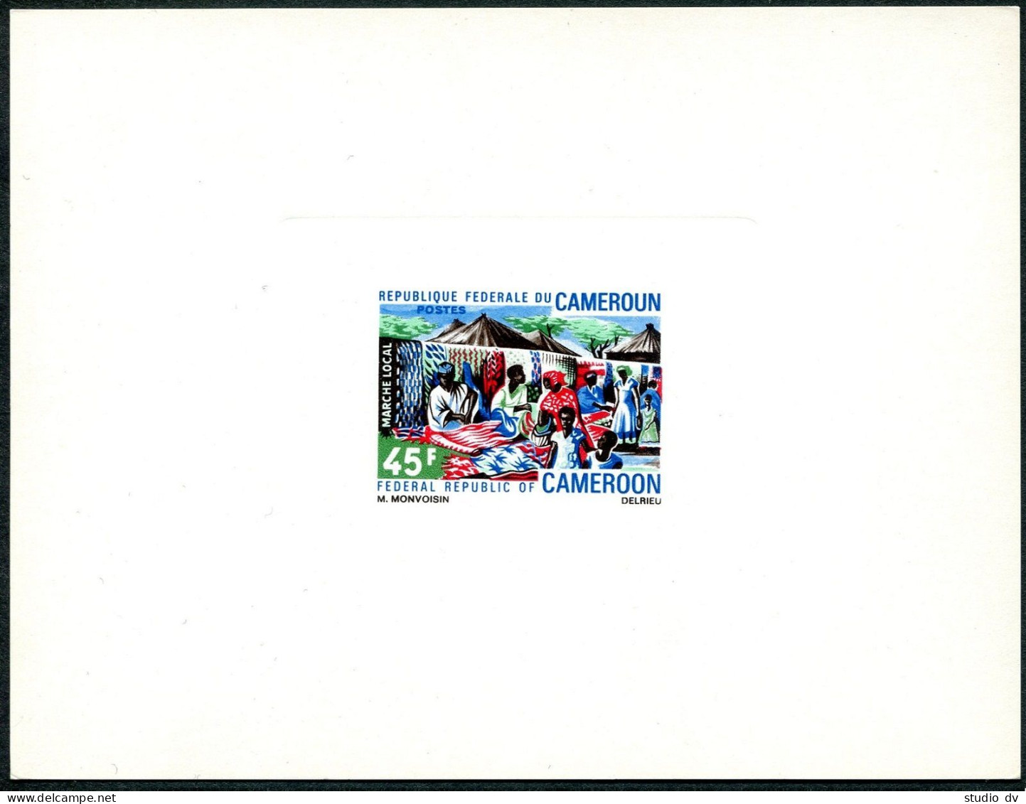 Cameroun 526 Proof Sheet6, MNH. Michel A667. Local Market. 1971. - Cameroon (1960-...)