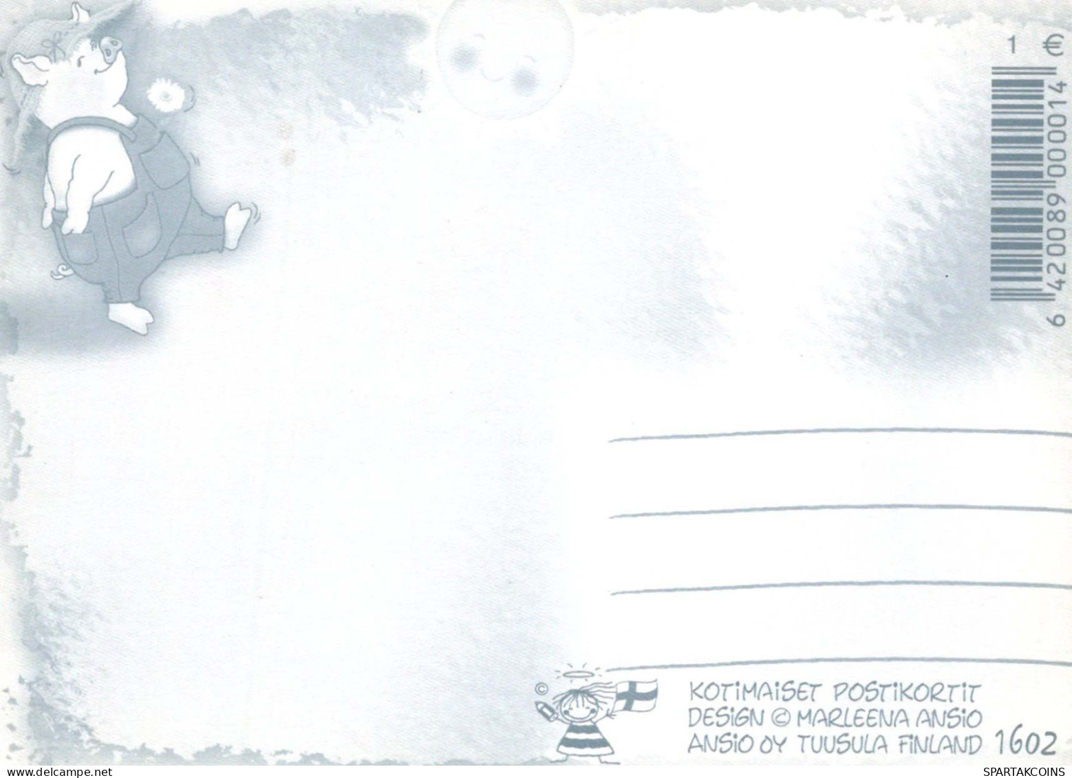 CERDOS Animales Vintage Tarjeta Postal CPSM #PBR760.A - Pigs