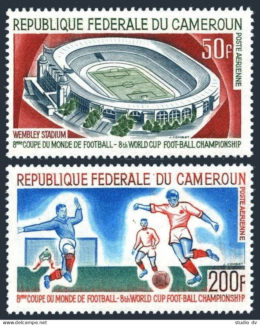 Cameroun C77-C78,MNH.Michel 479-480. World Soccer Cup,England,1966. - Cameroun (1960-...)