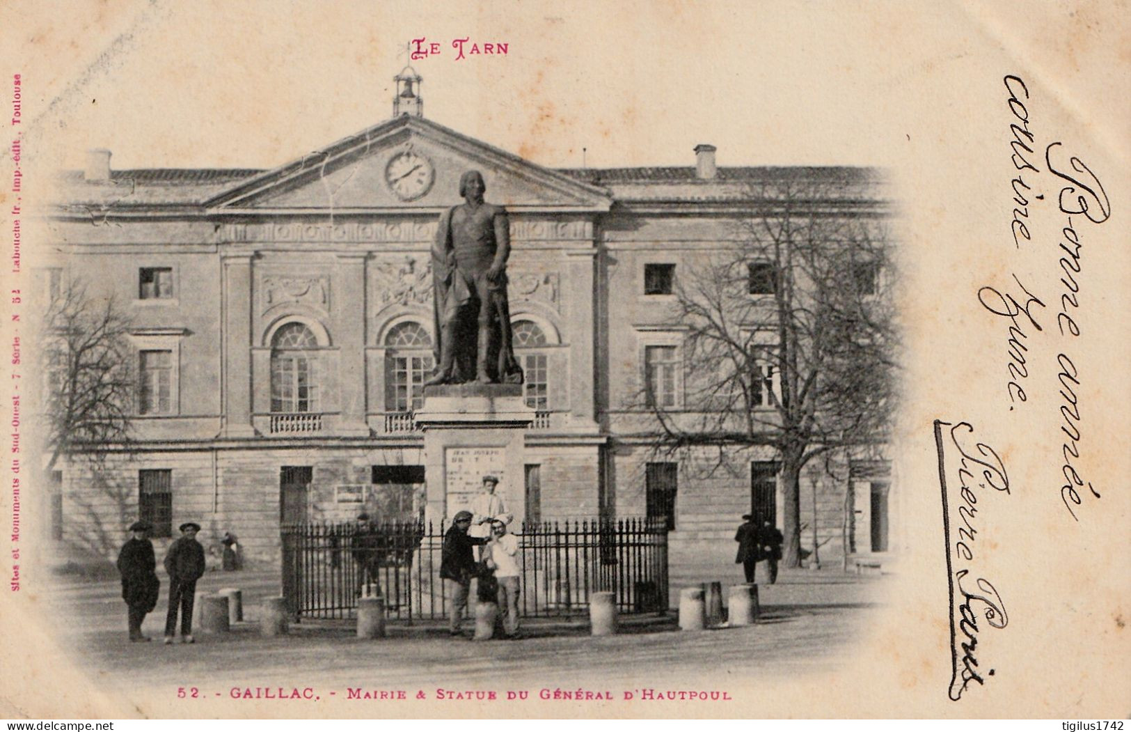 Gaillac Mairie Et Statue Du Général D’Hautpoul - Gaillac