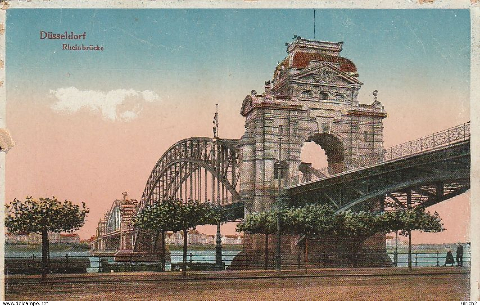 AK Düsseldorf - Rheinbrücke - Ca. 1910 (69496) - Duesseldorf
