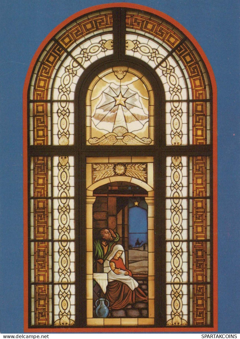 Vierge Marie Madone Bébé JÉSUS Religion Vintage Carte Postale CPSM #PBQ166.A - Vierge Marie & Madones