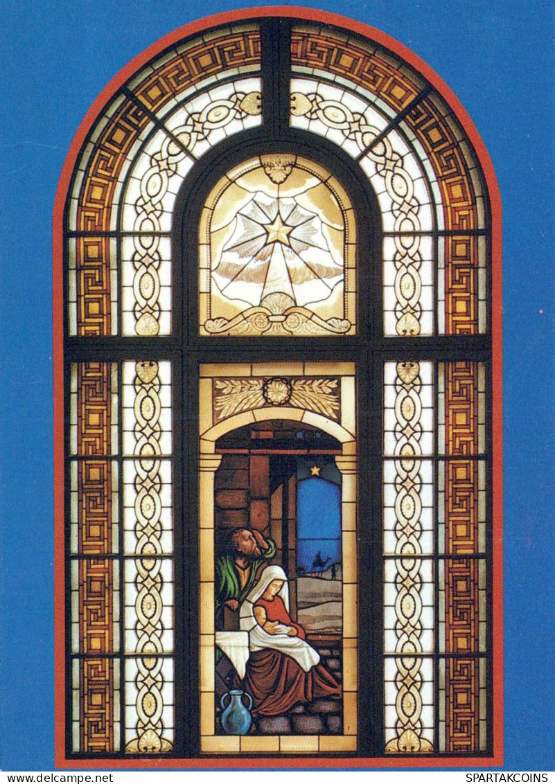 Vierge Marie Madone Bébé JÉSUS Religion Vintage Carte Postale CPSM #PBQ166.A - Vierge Marie & Madones