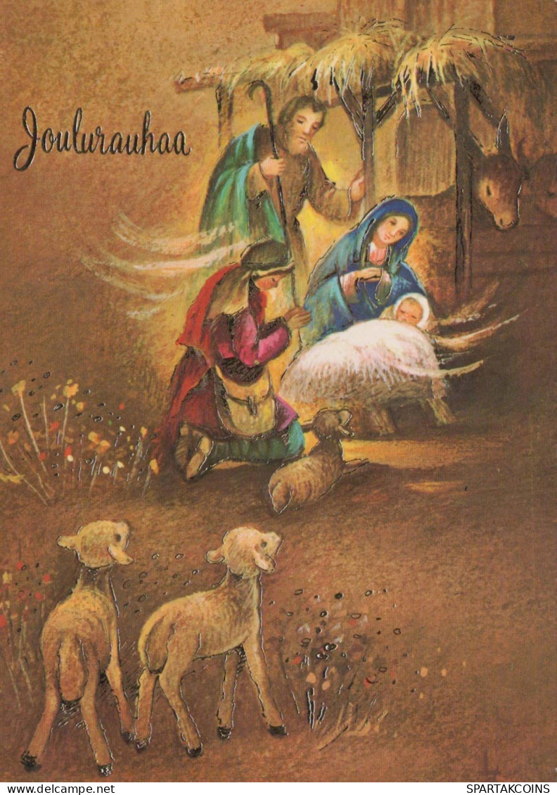 Virgen Mary Madonna Baby JESUS Religion Vintage Postcard CPSM #PBQ008.A - Vierge Marie & Madones
