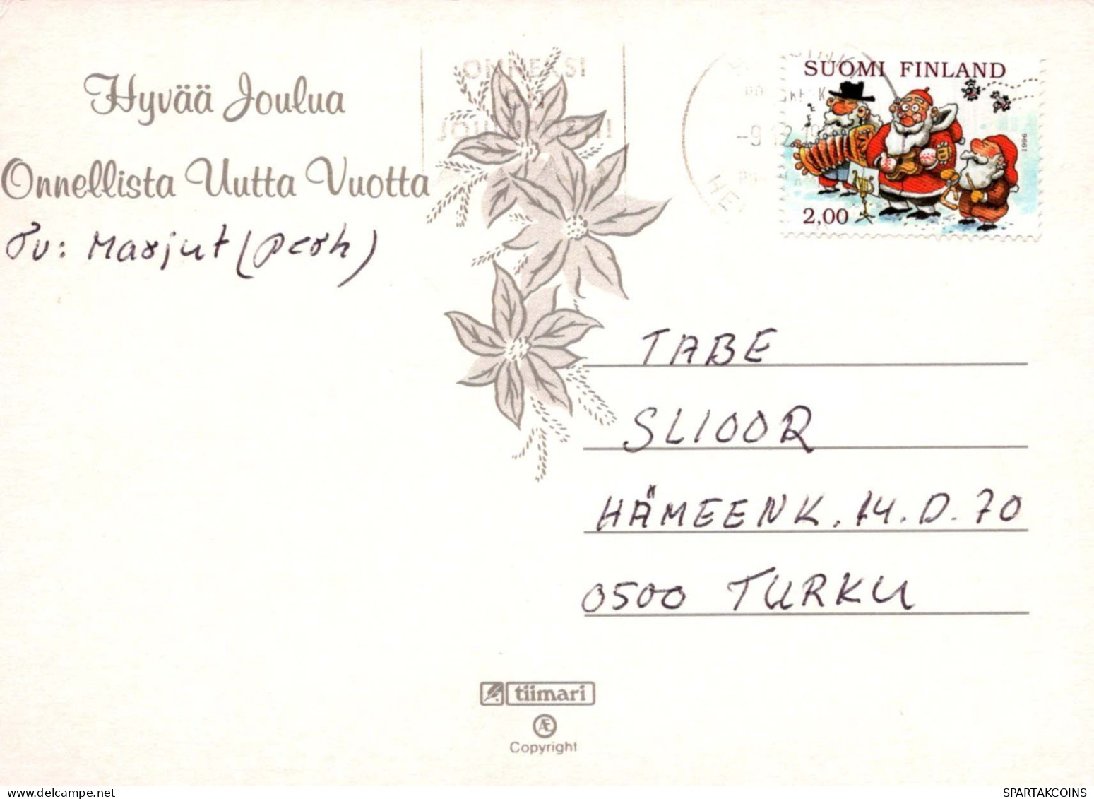 ÁNGEL Navidad Vintage Tarjeta Postal CPSM #PBP388.A - Angels